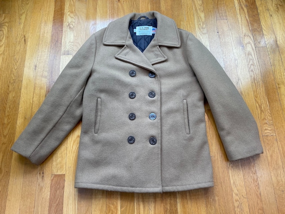 Vintage US 740N Pea Jacket 70s pea jacket 70s navy