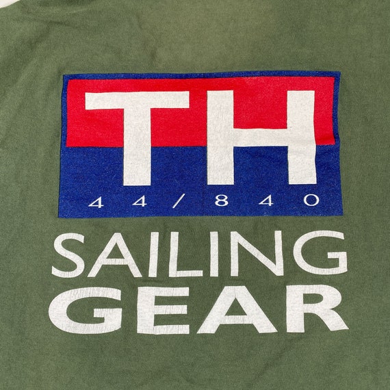 Vintage Tommy Hilfiger Shirt 90s Tommy Sailing te… - image 8