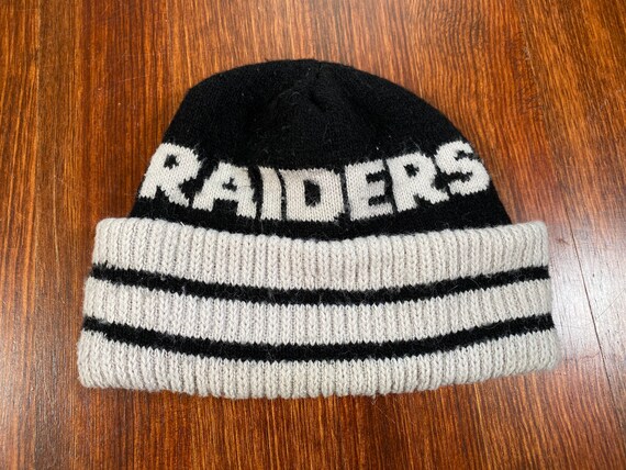 Vintage Raiders beanie 90s los angeles raiders hat