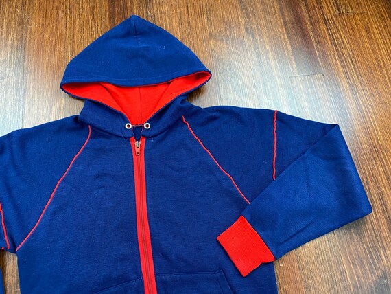 Vintage blank hoodie 60s full zip hoodie 60s hoodi