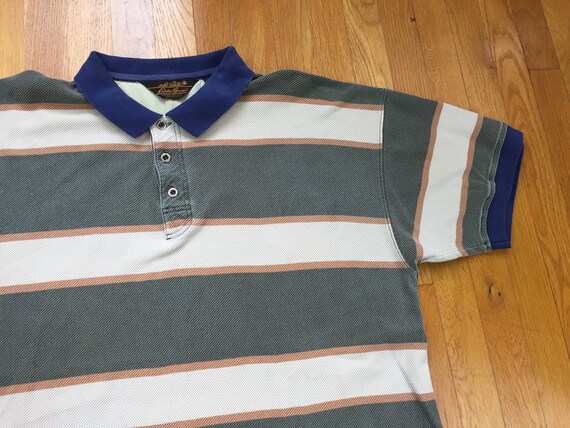 Vintage Eddie Bauer Striped Polo 90s 