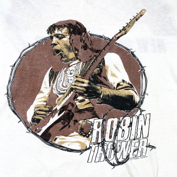 Vintage Robin Trower Shirt 80s Robin Trower tshir… - image 2