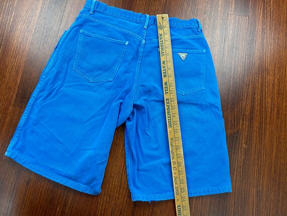 Vintage Guess Jeans shorts 90s guess shorts blue … - image 9