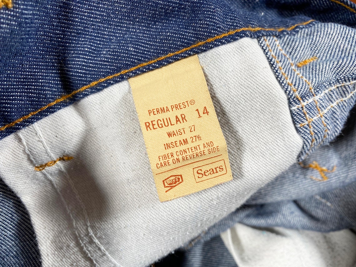 Vintage Sears denim pants 70s sears jeans sears jeans 1970s | Etsy