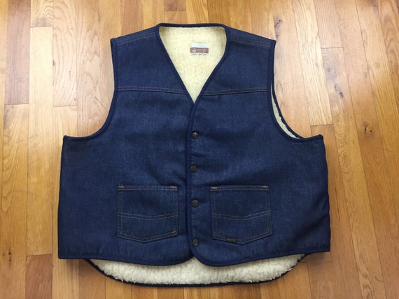 70s denim vest