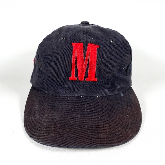 Vintage Marlboro Hat Strapback Black Red Marlboro Man Cigarettes Freebie 90s Marlboro Cap Black Marlboro M Hat Promo Promotional
