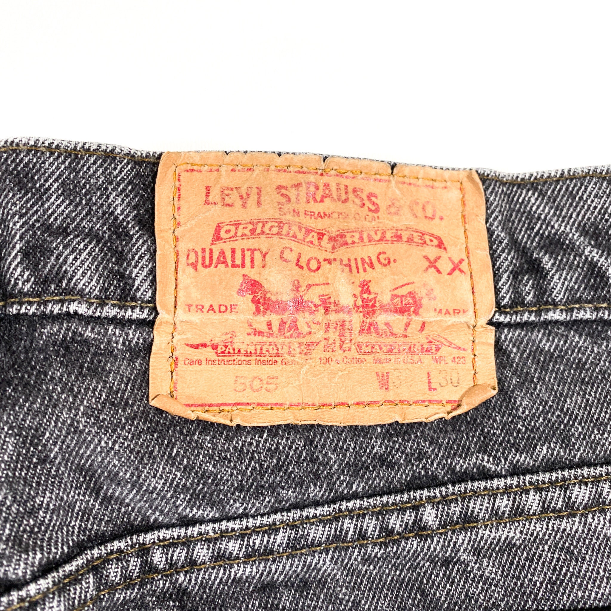 Vintage Levis 505XX Denim 90s Levis 505 Jeans Vintage Levis 505 Vintage Levis  505 Xx Jeans Made in Usa Levis Denim High Waisted Black Levis - Etsy