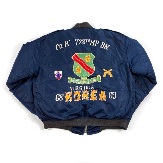 Vintage Korea Souvenir Coat 60s Korean Jacket Korea Jacket Co A