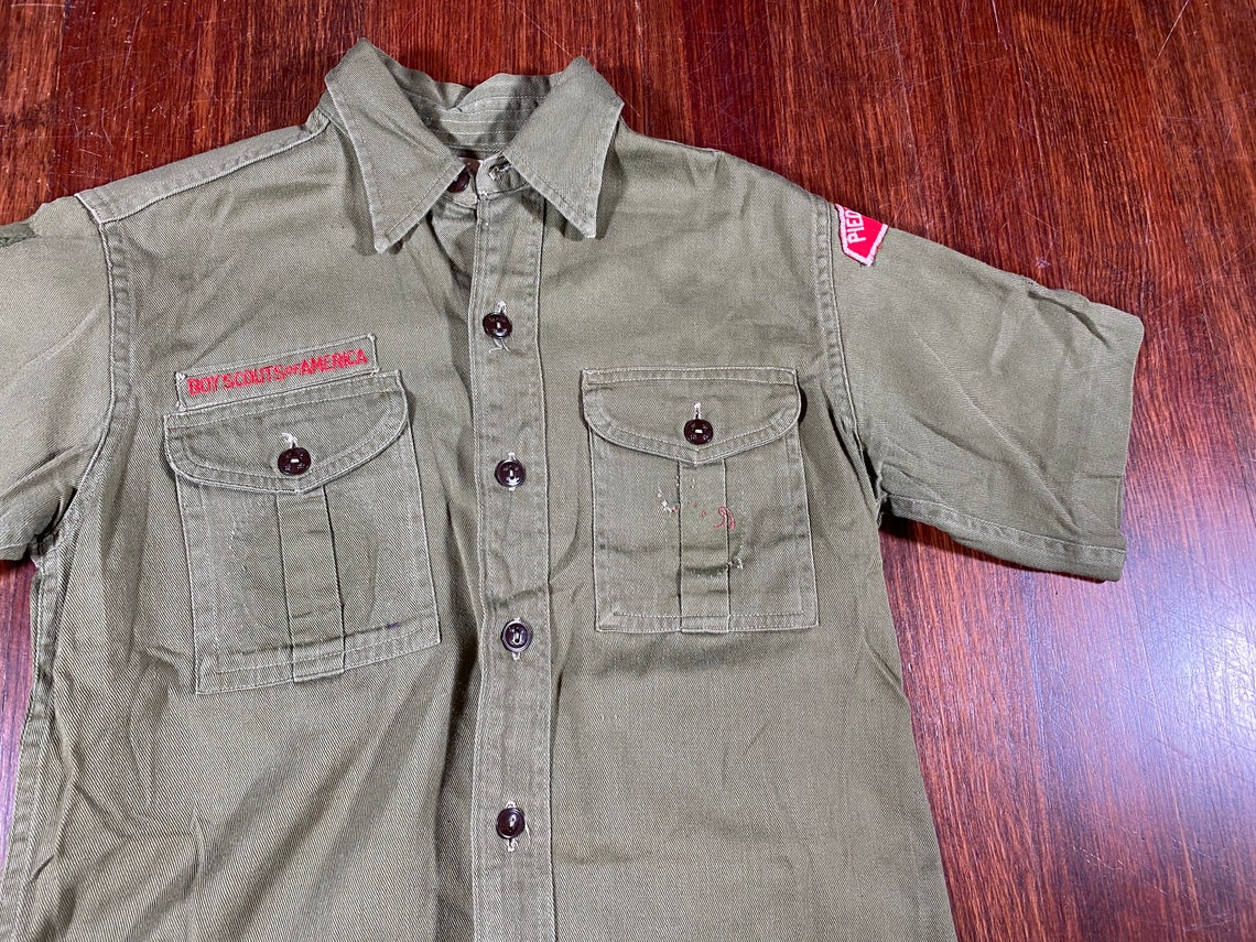 Vintage Boy Scout shirt 60s boy scouts uniform boy scouts top | Etsy