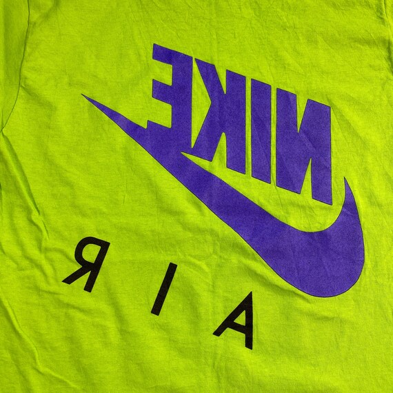 Navy blue and neon green nike shirt Clearance