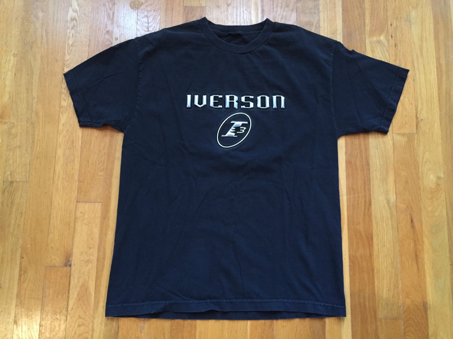Vintage Reebok Iverson t shirt size L nba black I3 Allen | Etsy