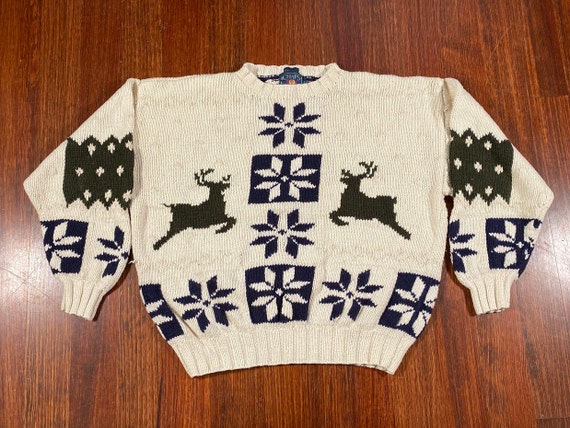 Vintage Chaps Christmas Sweater 90s chaps ralph la