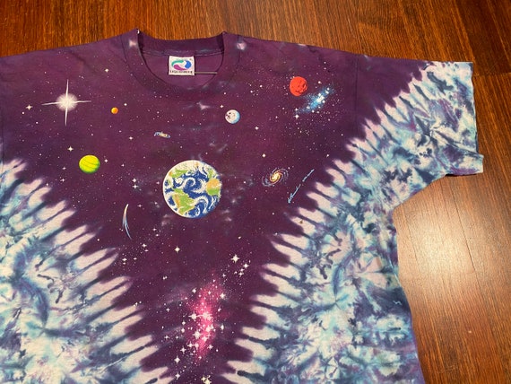 Vintage Liquid Blue Planets shirt 90s liquid blue