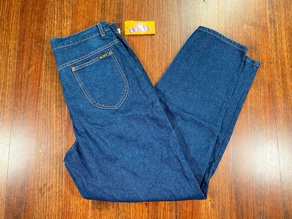 Vintage Dee Cee Jeans 90s Dee Cee Denim 90s Lady Dee Cee Jeans Made in Usa  Deadstock Dee Cee Deadstock Denim Size 18 Dark Blue New With Tags 