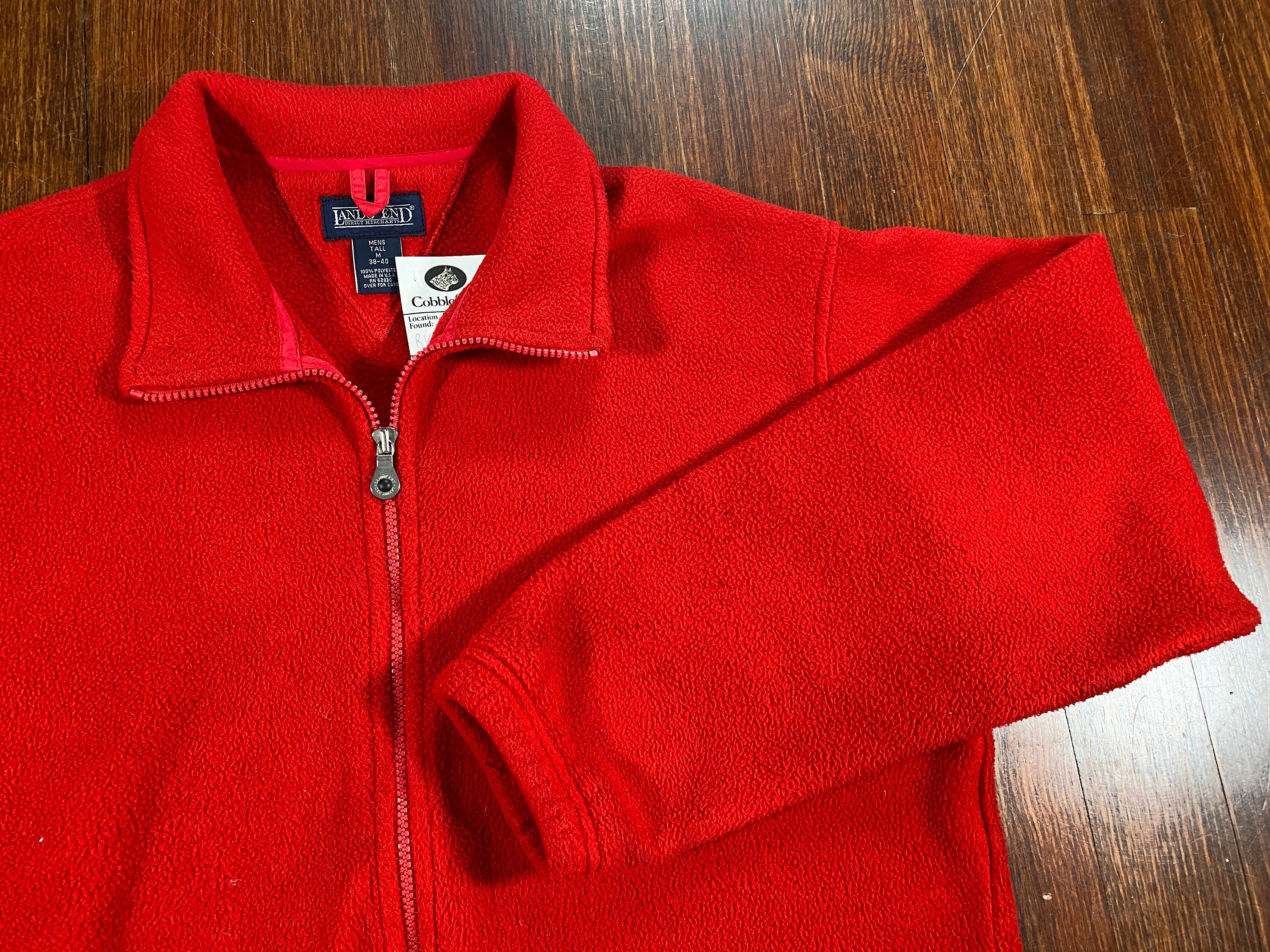 lands end fleece zip up