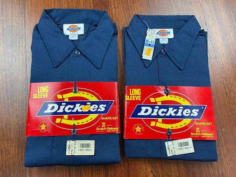 Vintage Dickies shirt 80s dickies work shirt blue dickies | Etsy