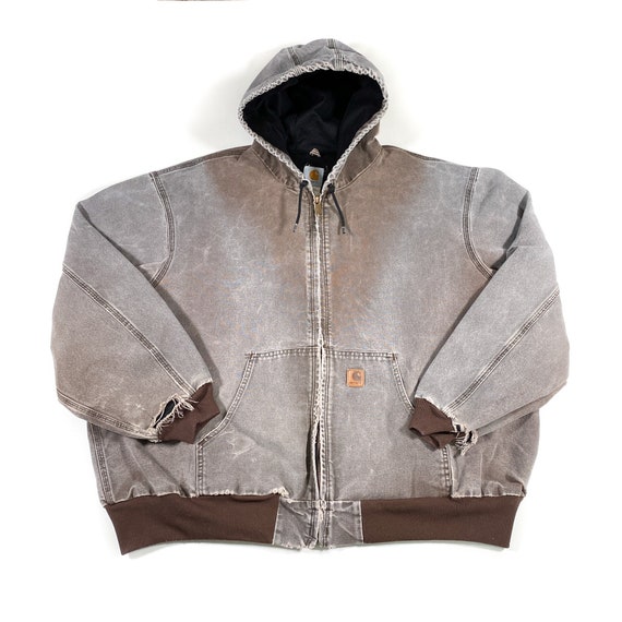 Vintage 2003 Carhartt J25 CHT Hooded Work Active Jacket - Etsy