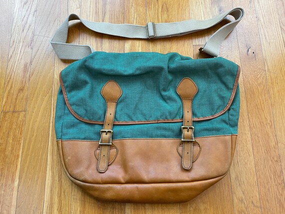 Vintage LL Bean messenger bag 80s ll bean bag ll b