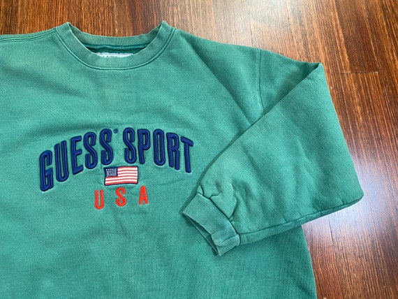Vintage Guess Sport sweatshirt 90s Guess Sport cre