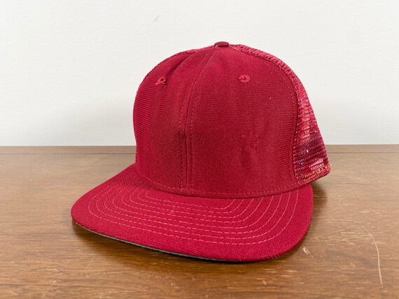 Vintage New Era Snapback Cap Hat Deadstock 80s Medium-Large Blank Dupont Visor