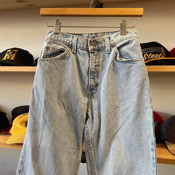 Vintage 1997 Levis 950 Light Wash Jeans - image 4