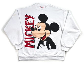Vintage Mickey Mouse Sweatshirt 90s mickey sweatshirt mickey crewneck vintage mickey crew made in usa mickey 80s disney sweat disney designs