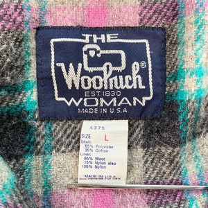 Vintage Woolrich Woman Chore jacket 80s woolrich woman jacket vintage woolrich chore coat vintage woolrich jacket made in usa woolrich coat image 6