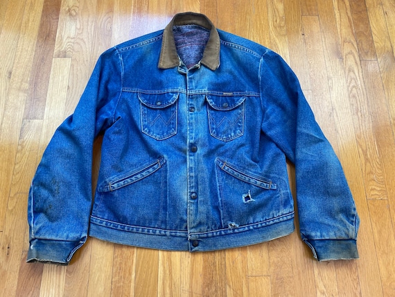 Vintage Wrangler denim jacket 70s wrangler jacket