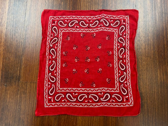Vintage Store Bandana 80s store brand bandana vint