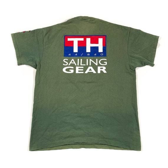 Vintage Tommy Hilfiger Shirt 90s Tommy Sailing te… - image 1