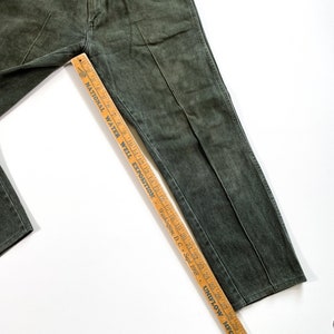 Vintage Wrangler Green Jeans 90s wrangler jeans vintage wrangler jeans 90s wrangler denim vintage green denim 90s military green made in usa image 3