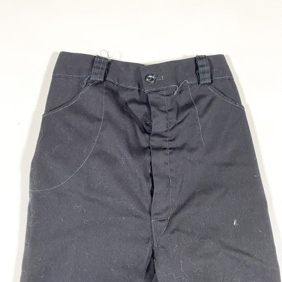 Vintage 60's Boys Black Slacks Pants - image 2