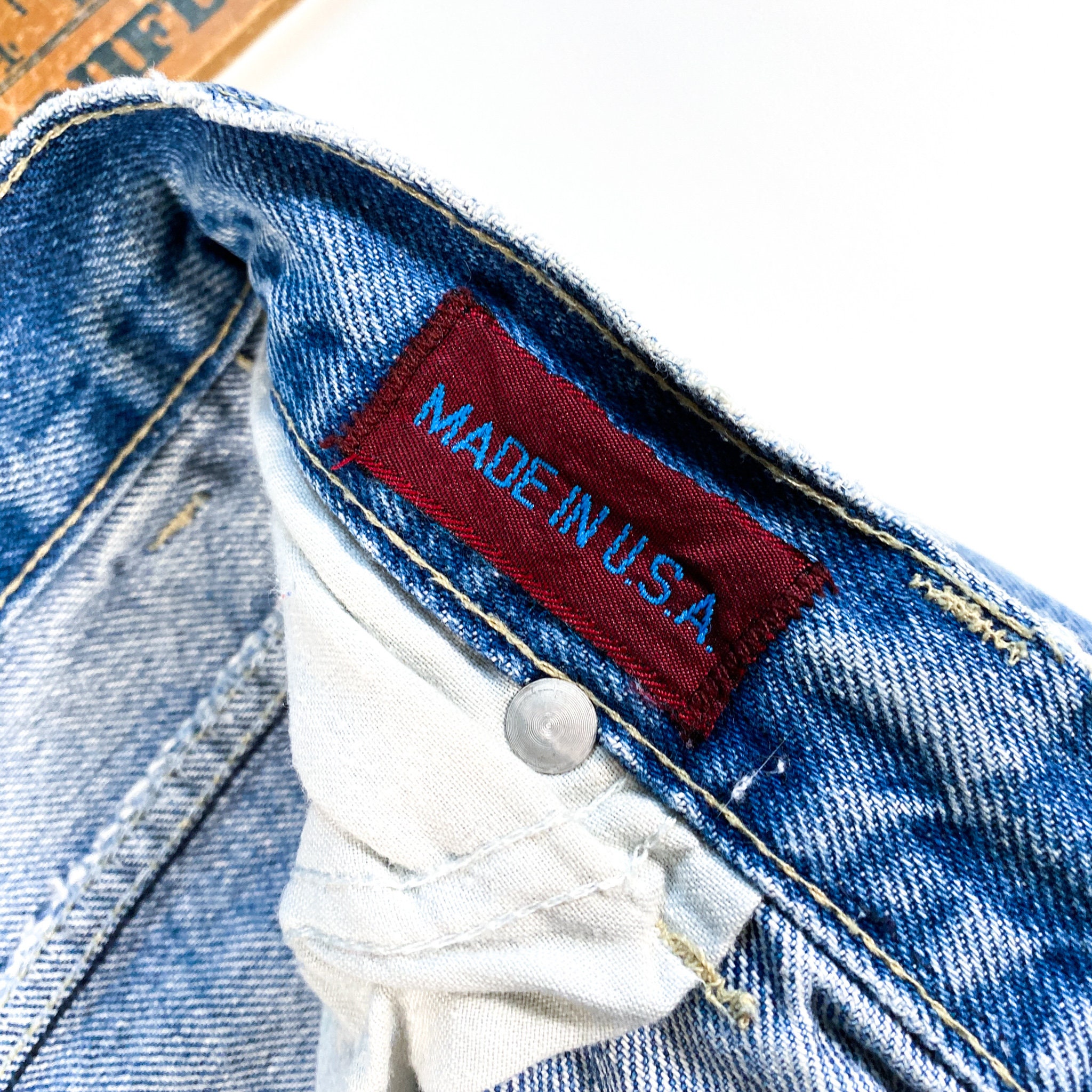 Vintage Sunset Blues Jeans 80s Sunset Blues Denim Made in Usa - Etsy UK