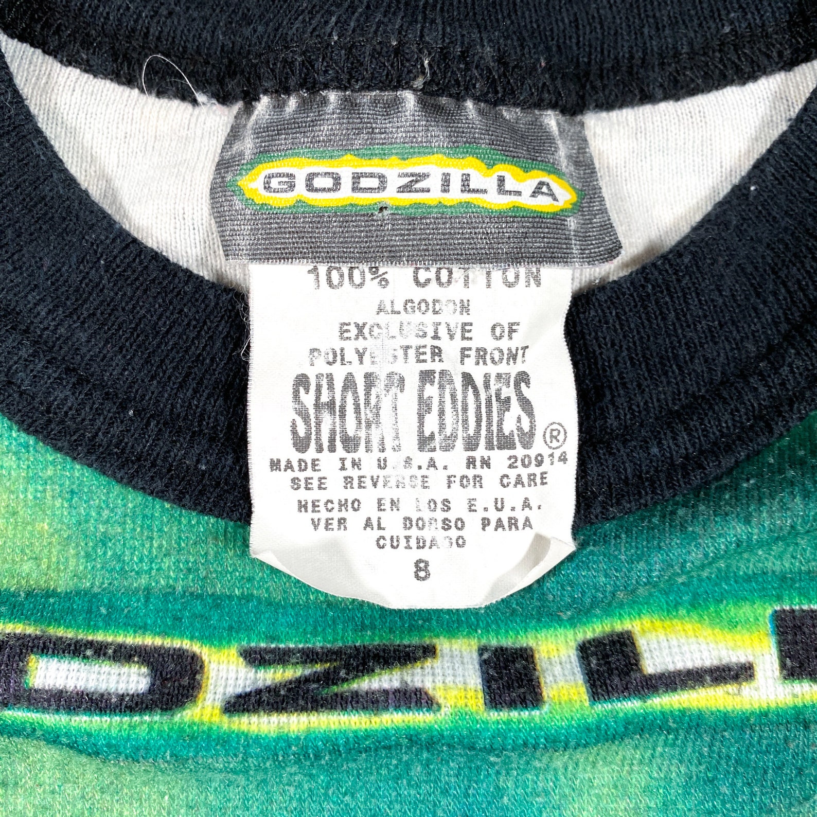 Vintage Godzilla Shirt 90s Godzilla Tshirt 1998 Godzilla Movie Etsy