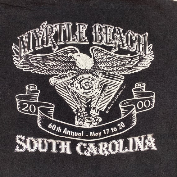 Vintage Biker Rally Shirt 2000 biker tshirt 2000 … - image 6