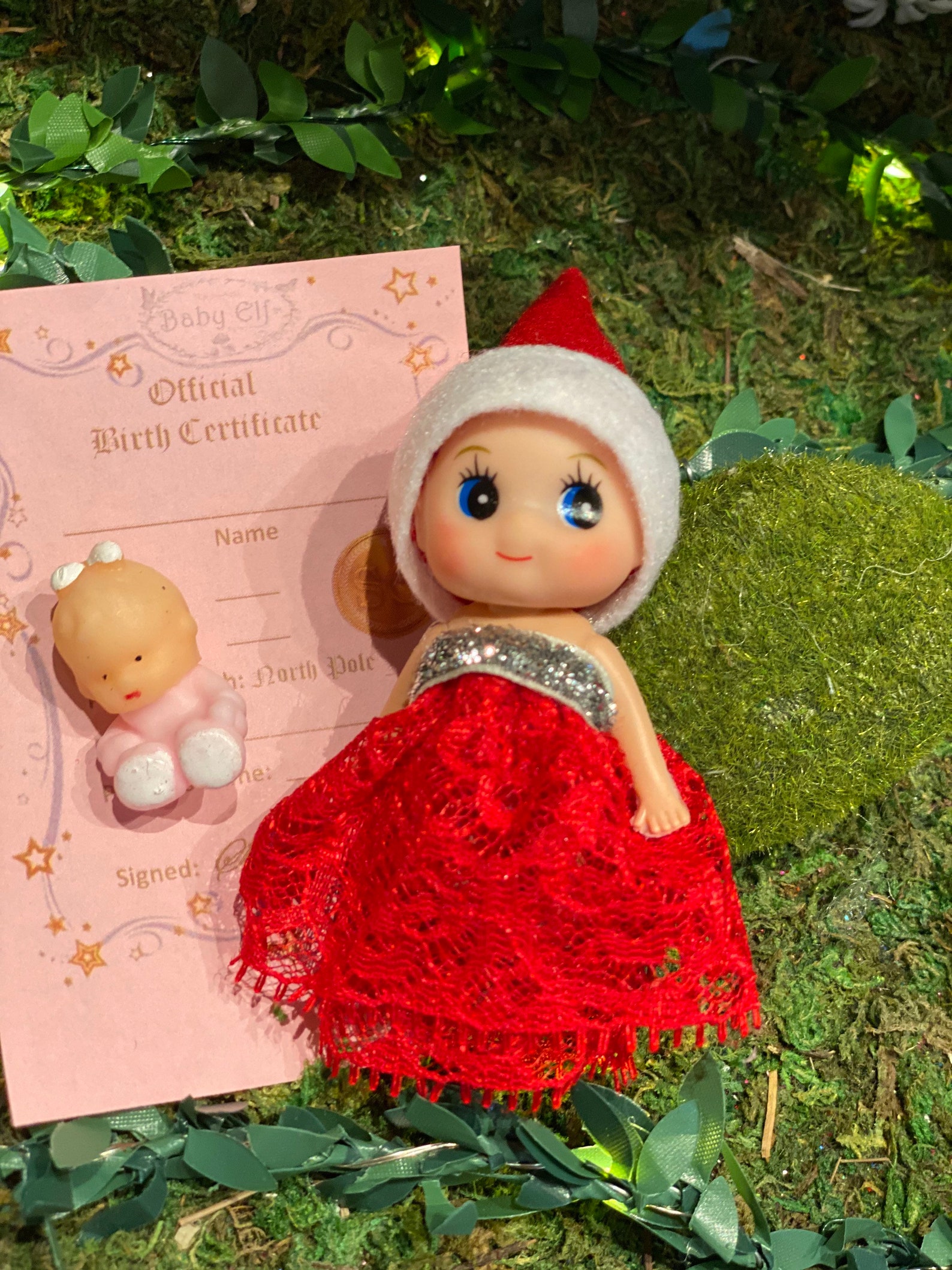 Baby elf Elf baby girl Hope baby Elf Christmas Elf Etsy