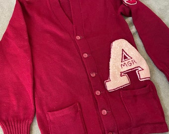 Vintage 50s 60s Letterman Sweater / Imperial Letterman