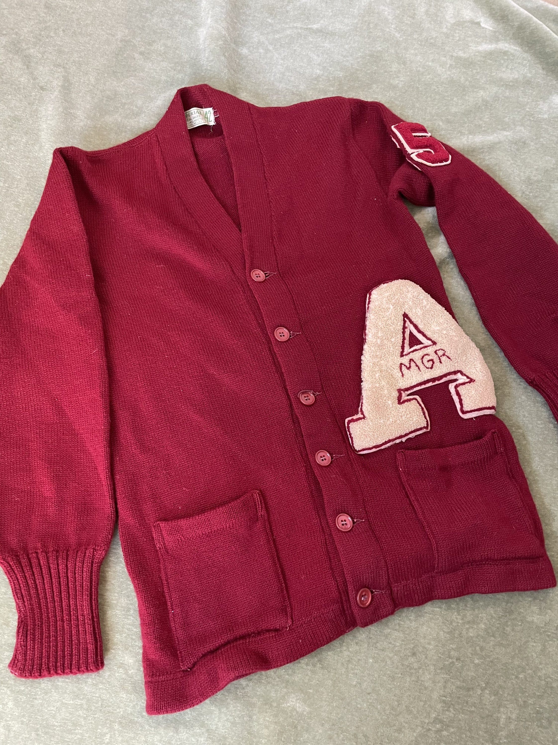 トップス 1950s Lettered knit Lettered sweater Vintage 50s 60s Letterman Sweater / Imperial Letterman