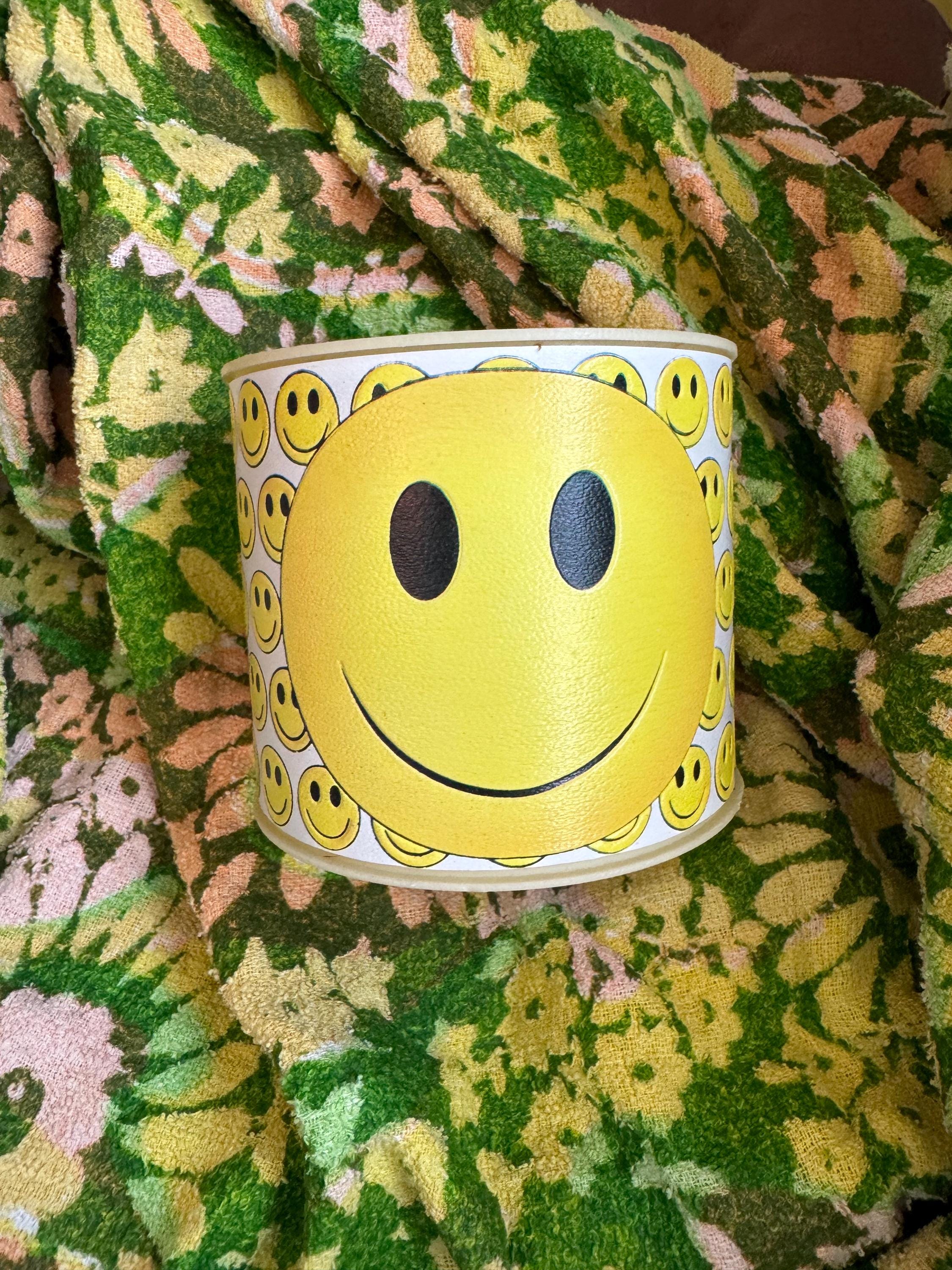 Vintage Smiley Face Pencil Cup, 80s Smiley Face Pen Holder