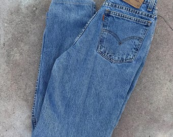 Vintage 90s Levi's 10912 Jeans: High Rise Slim Fit, Orange Tab