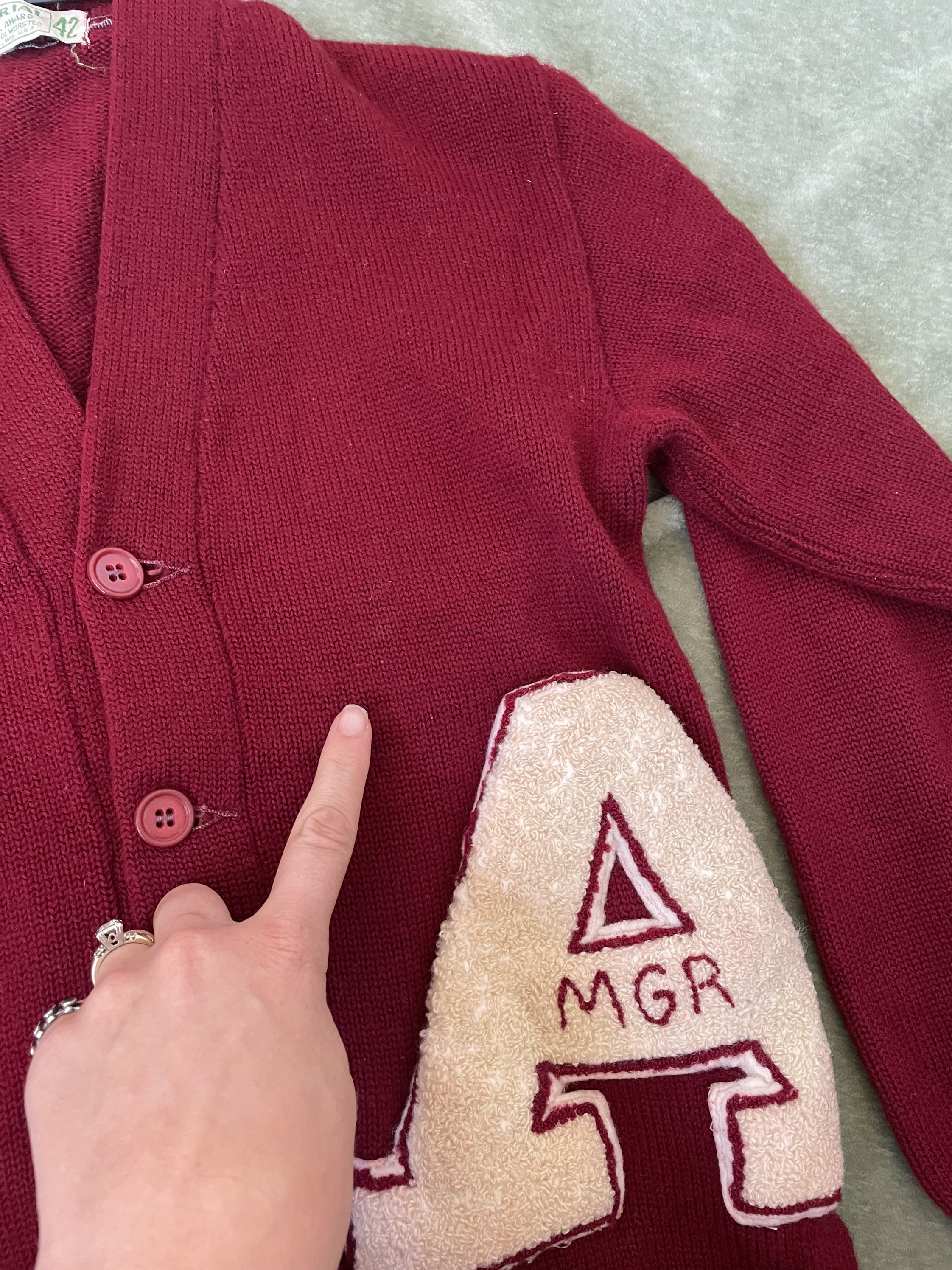 50~60's IMPERIAL】 Award cardigan