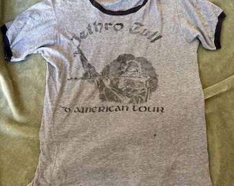 Vintage 1978 Jethro Tull Concert T-shirt: Ian Anderson Graphic Tee