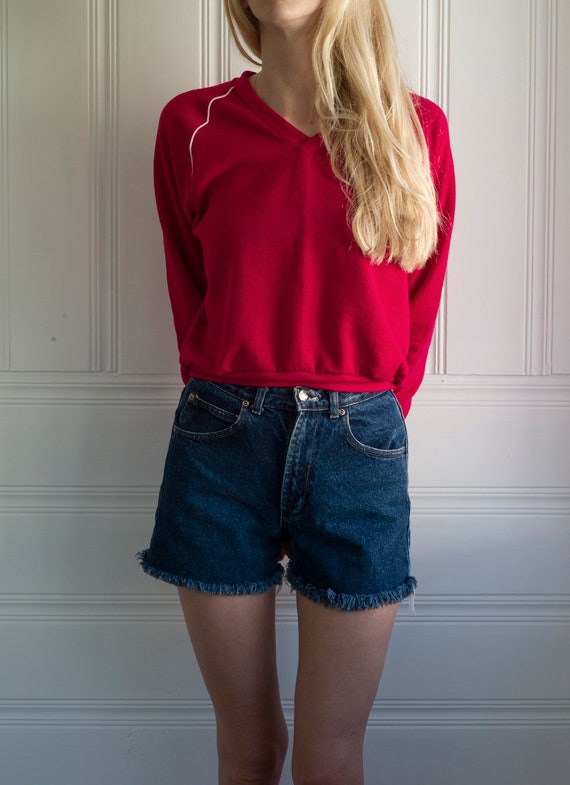 Vintage high waist CK Calvin Klein denim shorts 2… - image 3