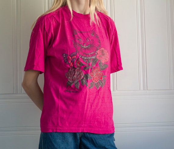 Vintage Pink California Cat T Shirt,vintage Calif… - image 1
