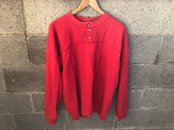 faded red sweatshirt