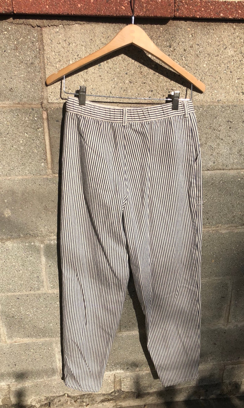 Vintage Striped Jeans 27 80s Highwaisted Striped Pants Jeans Vintage Striped Pants Cherokee Made in USA Pants Highwaisted Jeans,27 x 29