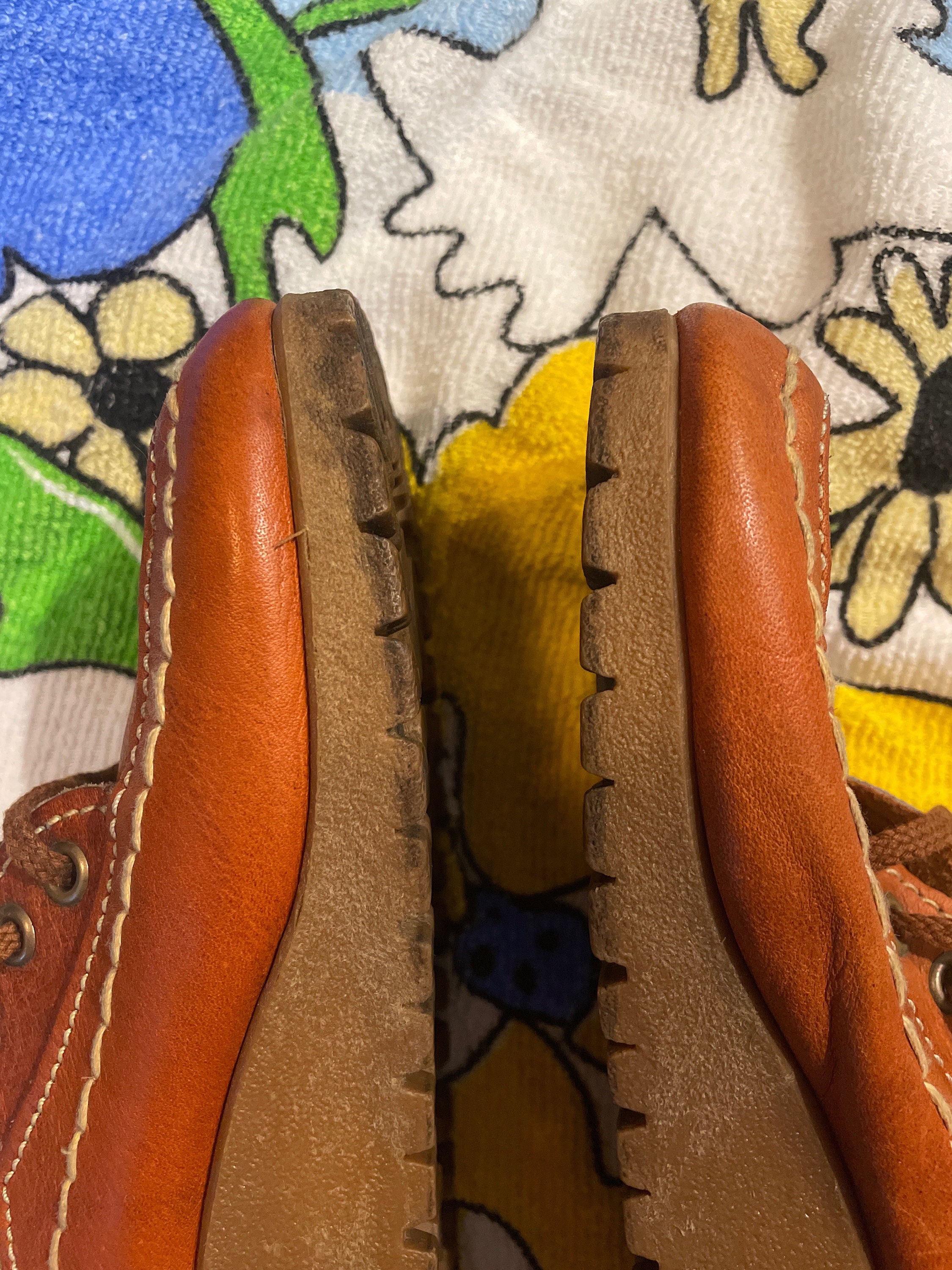 靴 OLD Parachoc rubber sole leather shoes Vintage 1970s Jcpenny Sunbacker Leather Shoes,70s Jcpenny