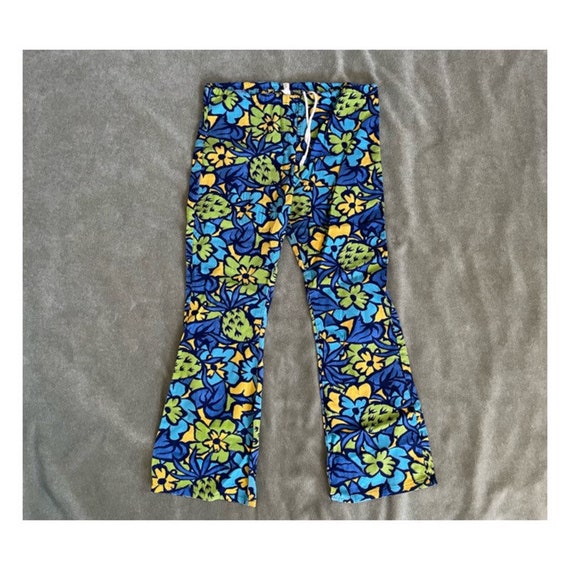 60s flower print pants - Gem