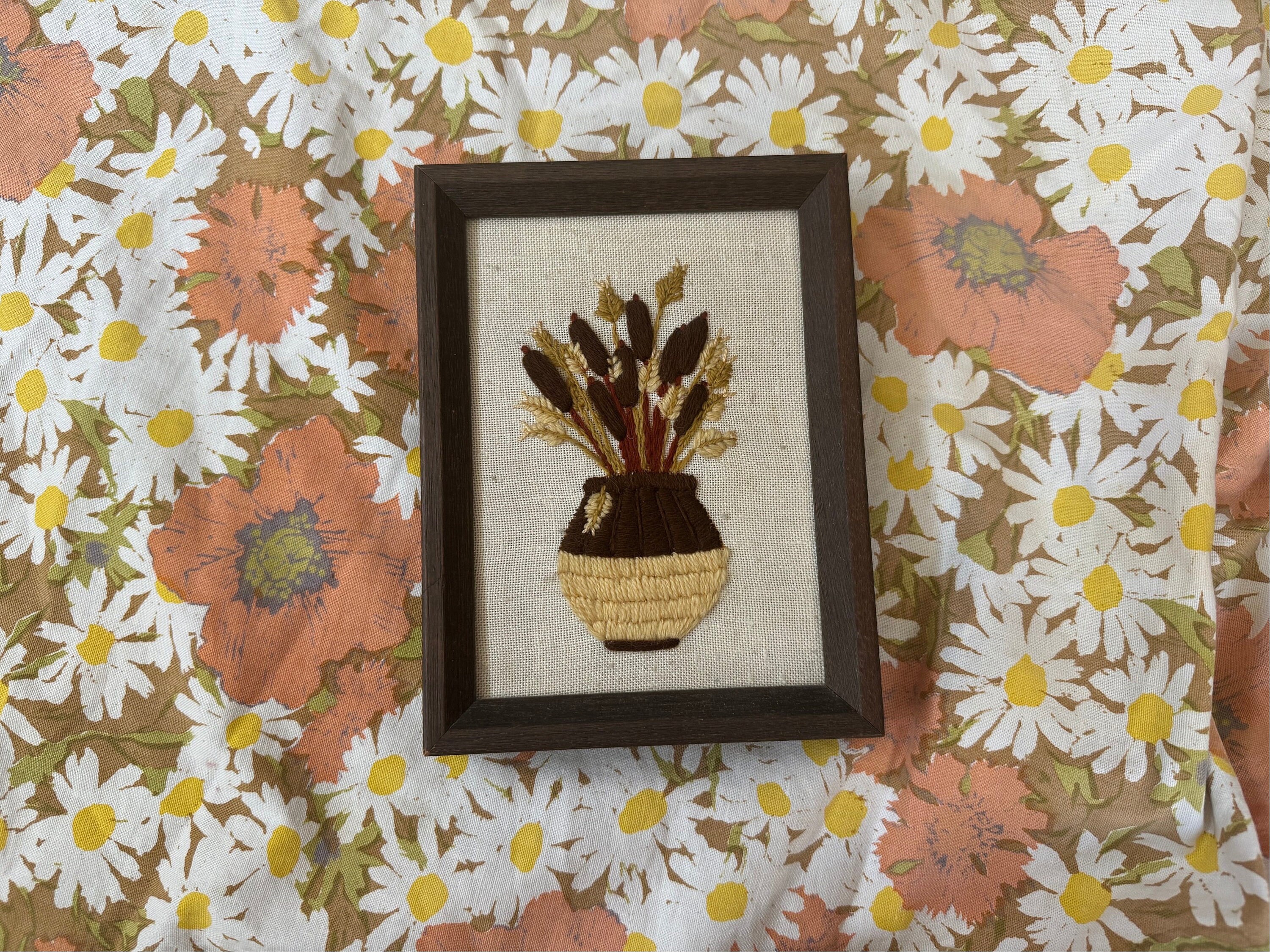 Bébé cerf, kit de broderie Avon Crewel, broderie, point long, vintage, refermé - France