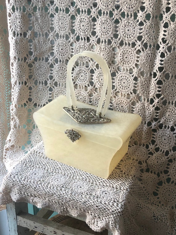 Rare Lucite handbag,Wilardy handbag lucite purse,5